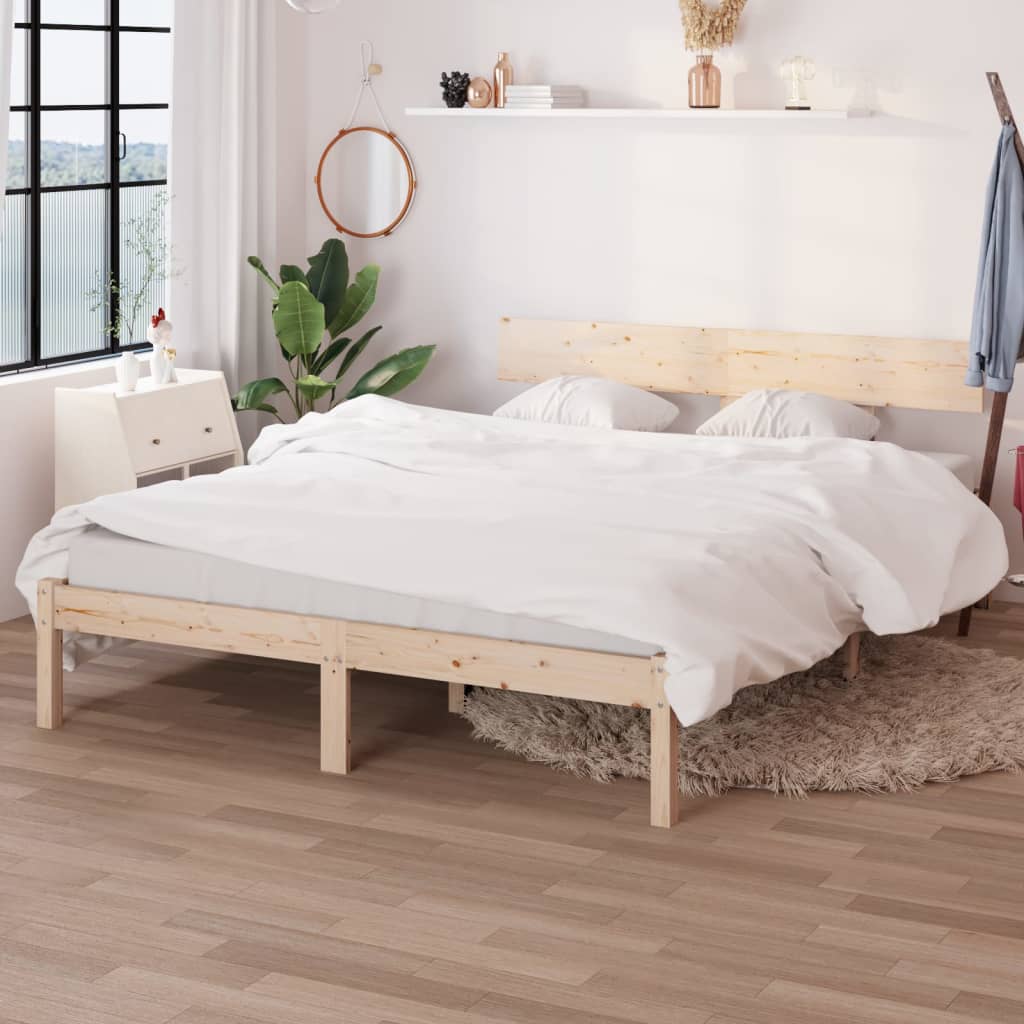 solid wood bed pine   solid wood bed pine   solid wood bed 140 x 200 cm Nature