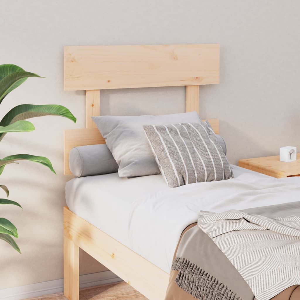Headboard 93.5x Solid Pine Wood   Headboard 93.5x 93.5 x 81 cm BlACK