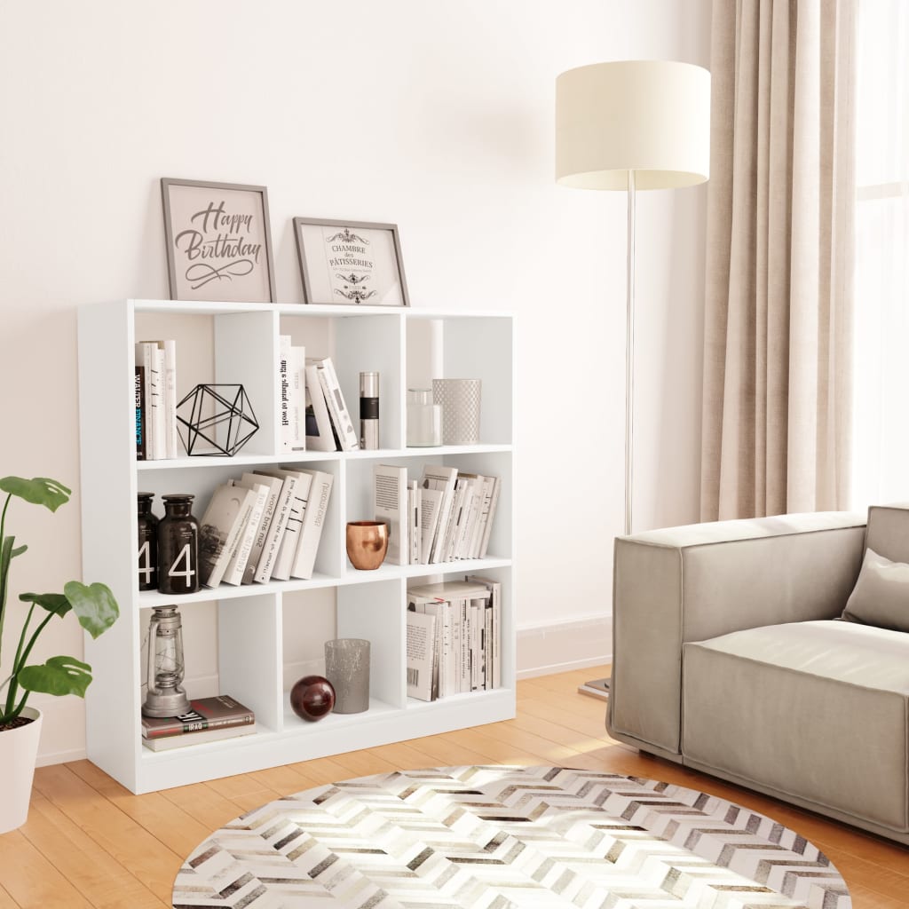bookshelf 97.5×29.5×100 cm, wood-based material,   bookshelf 97.5x29 White
