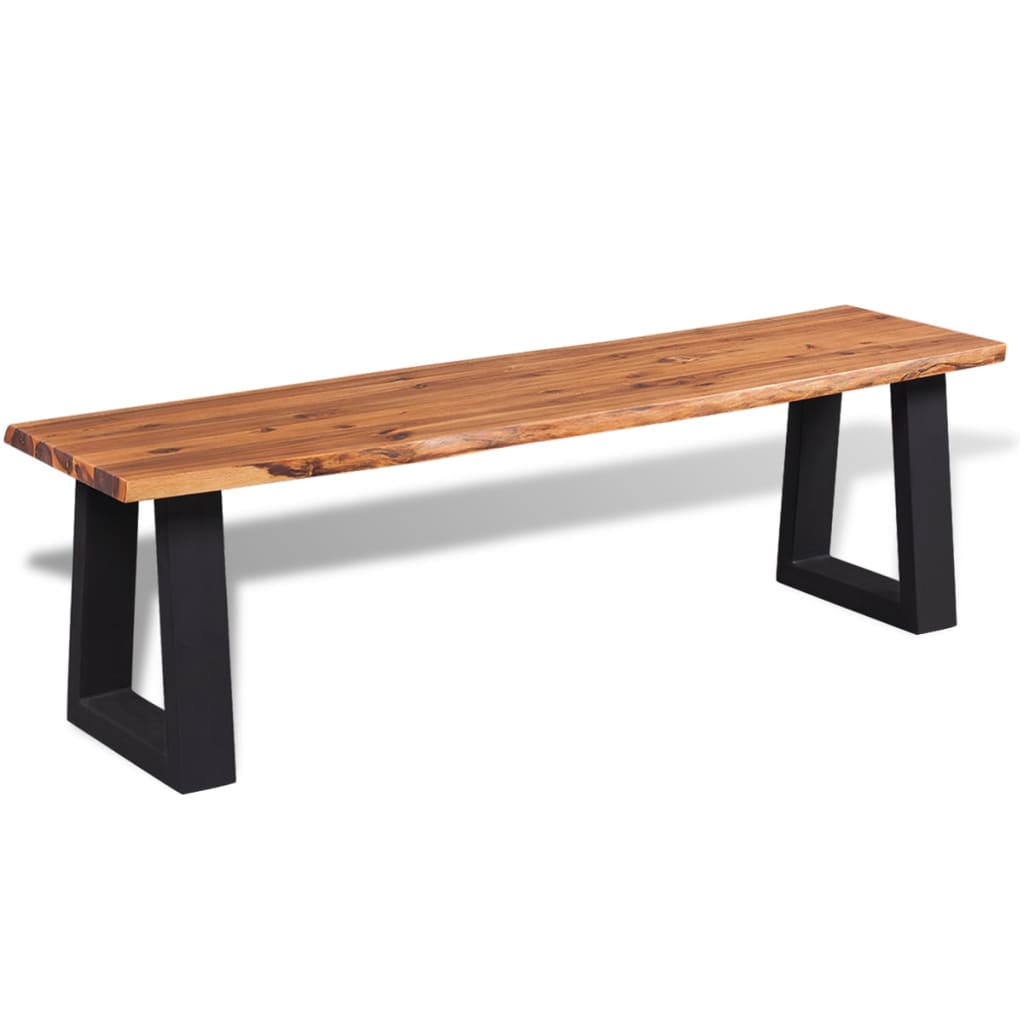 Solid Acacia Wood Bench 160 cm 160 cm