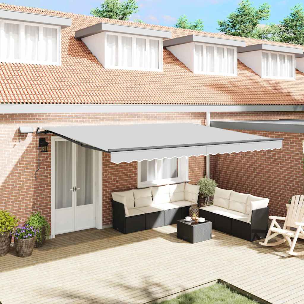 awning in anthracite, 4 x 3 m, metal Default