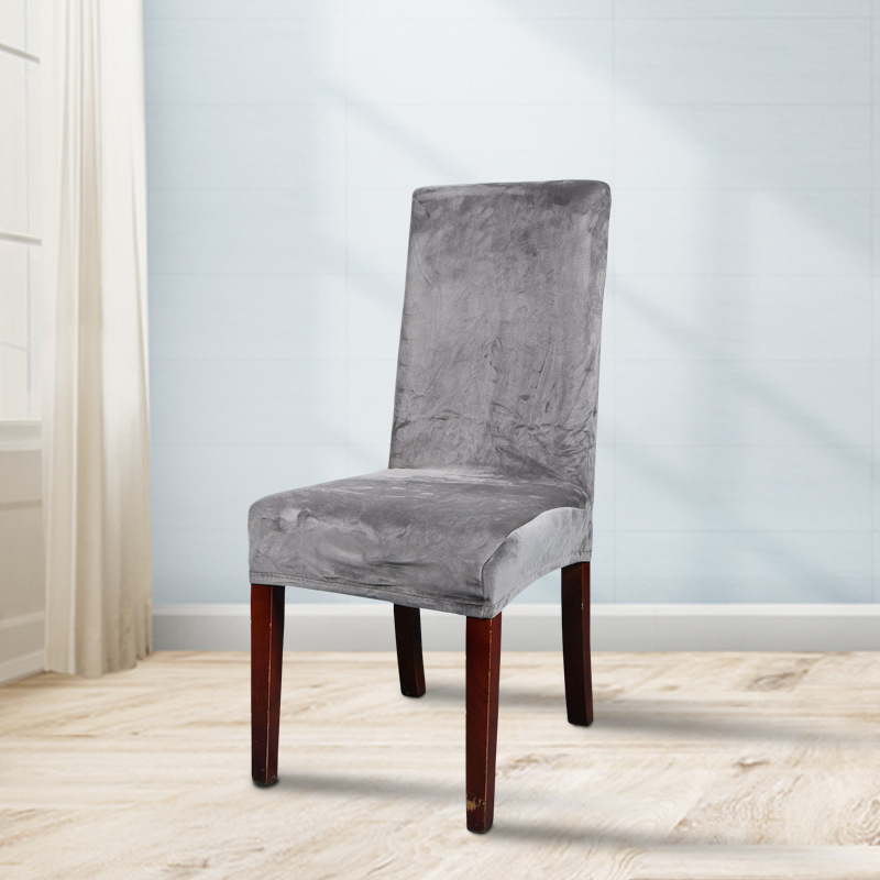 Stretch knit chair cover Dark grey