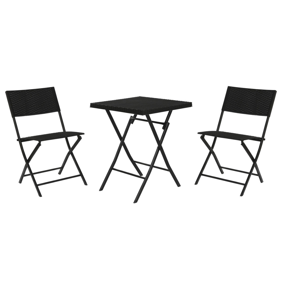 Garden furniture Home ESPRIT Black 58 x 58 x 71,5 cm