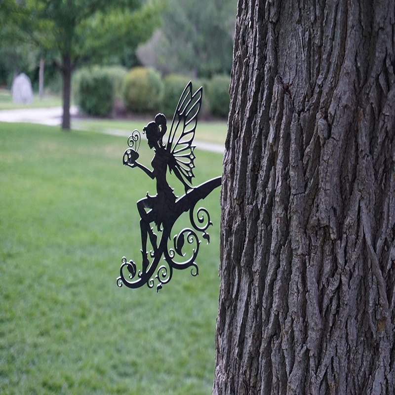 Fairy Tale Garden Decoration Metal Silhouette For Cross-border E-commerce Photo color