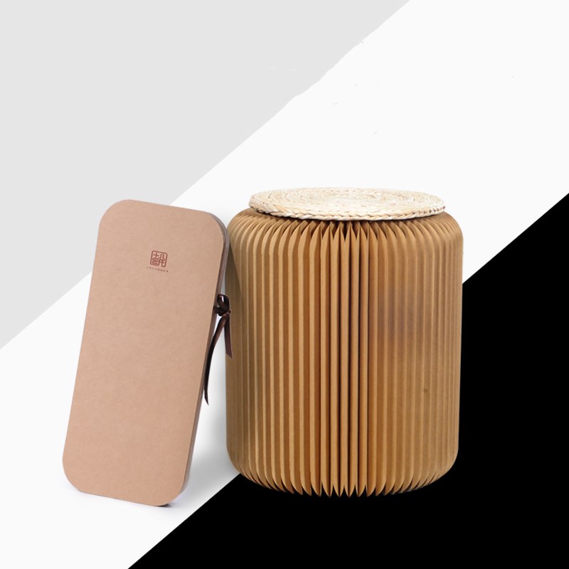 Folding chair kraft paper Photo color