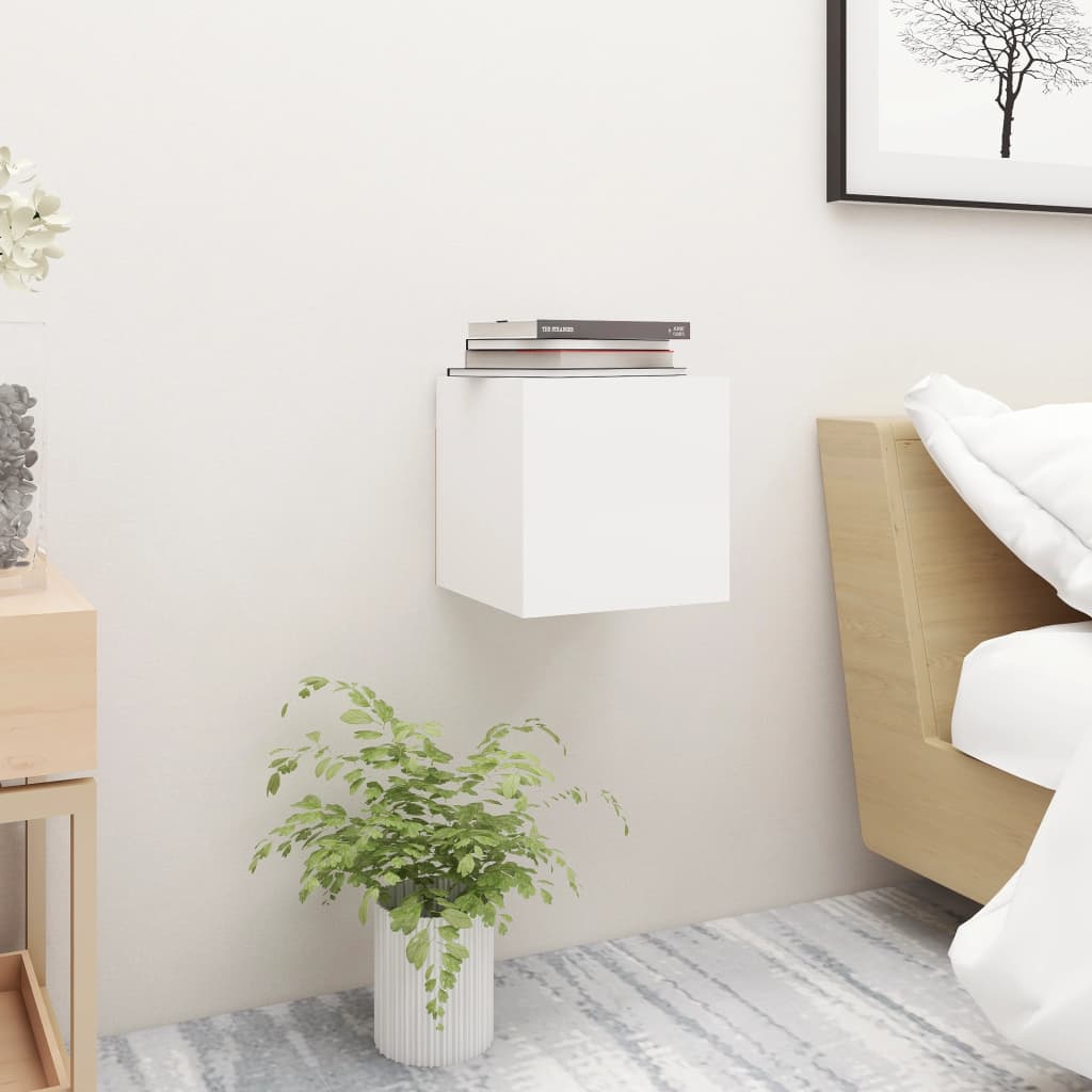 bedside table 30.5x wood material   bedside tables 2 pcs. White 2