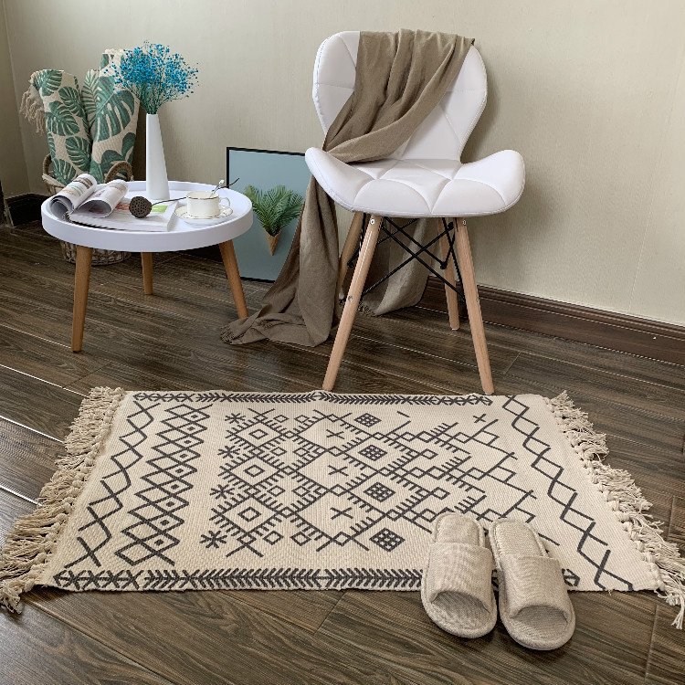 Bedroom living room coffee table carpet 50x80CM Photo color