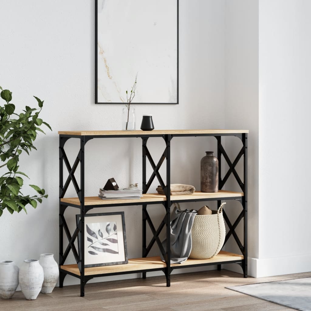 Console Table Sonoma Oak 100x28x80.5 cm Wood-based material   Console Table Sonoma oak 156 cm